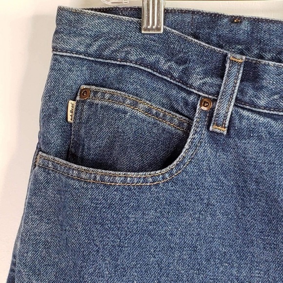 Vintage LL Bean Men’s Size 40 X 32 Fleece Lined Relaxed Fit Blue Jeans - Picture 10 of 10